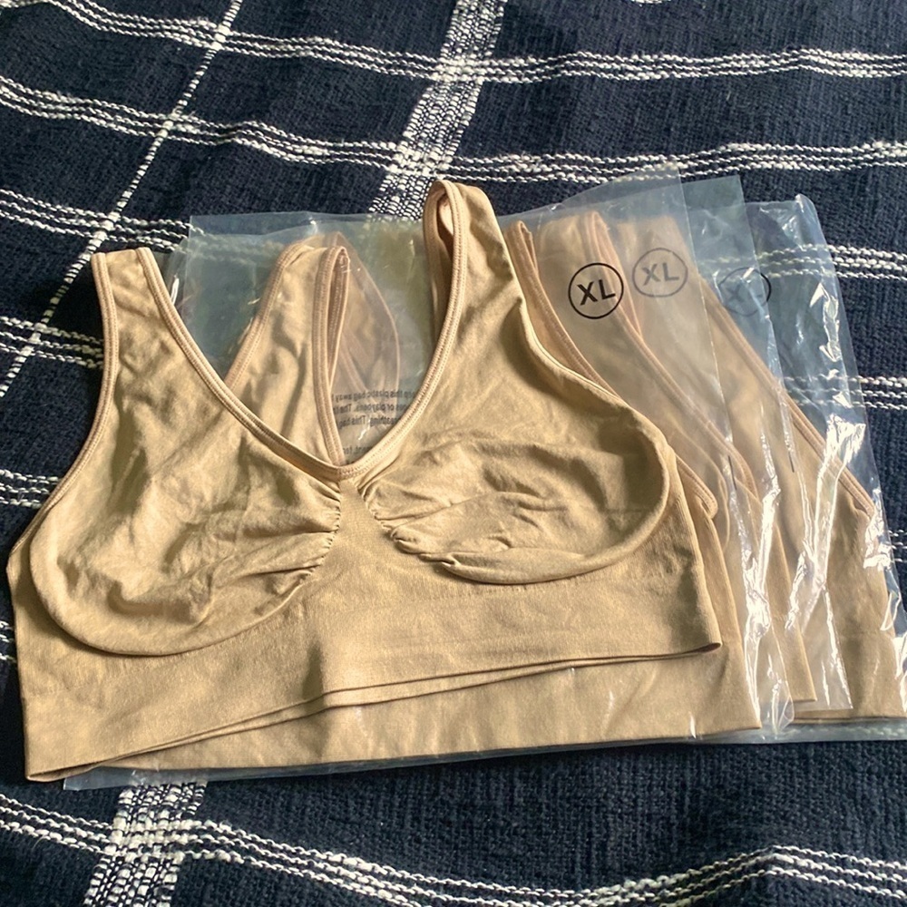 Seamless RHONDA SHEAR XL Nude Bra 96% Nylon - 4% Spandex